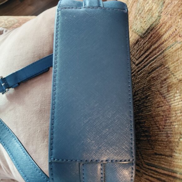 Kate Spade Blue Saffiano Leather Crossbody Bag - Picture 4 of 5